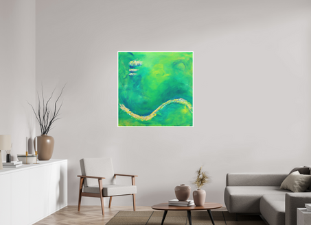 100 x 100 cm, Fine Art Print William Turner Green Wave